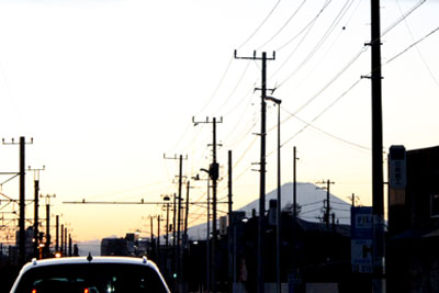 藤沢から見える富士山